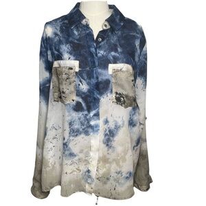 Miraclesuit Miraclebody Blouse With Attached Shaping Camisole Indigo XL